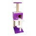 Markapet 3 Katlı Kedi Tırmalama Tahtası + Kedi Evi 40 x 55 x 127 cm Mor Markapet 3 Katlı Kedi Tırmalama Tahtası + Kedi Evi 40 x 55 x 127 cm Mor
