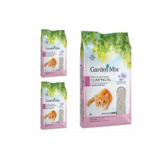 Gardenmix Bebek Pudralı Bentonit Kedi Kumu 10 Lt 3 Adet
