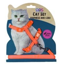 Kedi Göğüs Bel Tasması Dokuma Turuncu Kedi Göğüs Bel Tasması Dokuma Turuncu