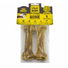 Delibon Deri Köpek Çiğneti Pres Kemik 2x12cm Natural Delibon Deri Köpek Çiğneti Pres Kemik 2x12cm Natural