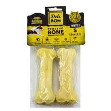 Delibon Deri Köpek Çiğneti Pres Kemik 2x12cm Beyaz Delibon Deri Köpek Çiğneti Pres Kemik 2x12cm Beyaz