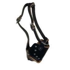 Markapet Ekstra Kalın Köpek Ağızlığı XL 34 cm Kahverengi