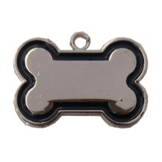 Kemik Şekilli Kedi Köpek İsimlik Aksesuar 2*3 cm Siyah Kemik Şekilli Kedi Köpek İsimlik Aksesuar 2*3 cm Siyah