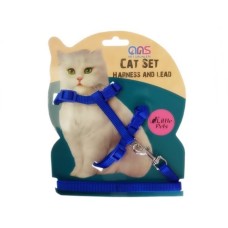 Kedi Göğüs Bel Tasması Dokuma Mavi Standart Kedi Göğüs Bel Tasması Dokuma Mavi Standart