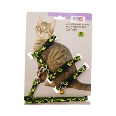 ANS Kamuflaj Desenli Kedi Göğüs Bel Tasması Yeşil ANS Kamuflaj Desenli Kedi Göğüs Bel Tasması Yeşil