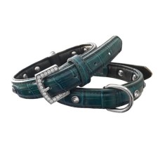 Köpek Boyun Tasması Taş İşlemeli 30*40 cm Yeşil