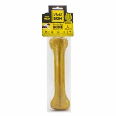 Delibon Deri Köpek Çiğneti Pres Kemik 1x22cm Natural Delibon Deri Köpek Çiğneti Pres Kemik 1x22cm Natural