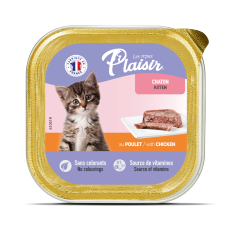 Plaisir Kitten Tavuk Etli Pate Yavru Kedi Yaş Maması 100 Gr Plaisir Kitten Tavuk Etli Pate Yavru Kedi Yaş Maması 100 Gr