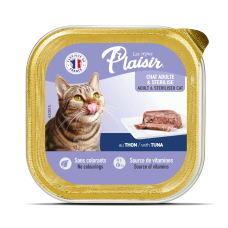 Plaisir Yetişkin Kısırlaştırılmış Ezme Kedi Konservesi Tuna Balıklı 100 Gr Plaisir Yetişkin Kısırlaştırılmış Ezme Kedi Konservesi Tuna Balıklı 100 Gr