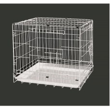 Dayang Kedi Köpek Kafesi Metal 61*44*50 cm Beyaz Dayang Kedi Köpek Kafesi Metal 61*44*50 cm Beyaz