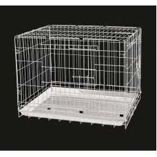 Dayang Kedi Köpek Kafesi Metal 78x48x55 cm Beyaz Dayang Kedi Köpek Kafesi Metal 78x48x55 cm Beyaz