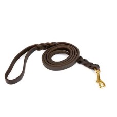 Doggie Eğitimci Deri Köpek Gezdirme Kayışı 1,5*120 cm Kahverengi