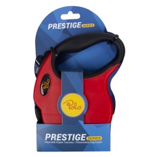 Polo Prestige Makaralı Otomatik Tasma L 5 Metre - 50 kg Kırmızı-Siyah