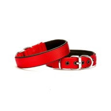 Doggie Softlu Dokuma Köpek Tasması 2,5 cm x 50 cm Kırmızı