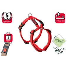 Karlie Teflon Kilitli Göğüs Tasma 35-50Cm Kirmizi