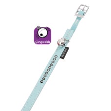 Karlie Deri Taşli Kedi Tas.xs 30Cm-11Mm Açik Mavi