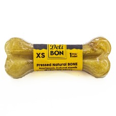 Delibon Deri Köpek Çiğneti Pres Kemik 7cm Natural Delibon Deri Köpek Çiğneti Pres Kemik 7cm Natural