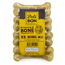 Delibon Deri Köpek Çiğneti Pres Kemik 4x7cm 7cm Natural Delibon Deri Köpek Çiğneti Pres Kemik 4x7cm 7cm Natural