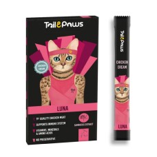 Tail & Paws LUNA Tavuklu ve Multivitaminli Şekersiz Krema Kedi Ödül Maması 15gr (5&#039;li)