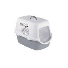 Stefanplast Cathy Grıffe Gri/beyaz Kedi Tuvaleti 56x40x40cm Stefanplast Cathy Grıffe Gri/beyaz Kedi Tuvaleti 56x40x40cm
