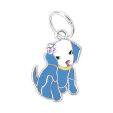 Köpek Tasma Aksesuarı Çiçekli Köpek İsimlik 2.5 cm Mavi Köpek Tasma Aksesuarı Çiçekli Köpek İsimlik 2.5 cm Mavi