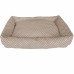 Markapet Benekli Kedi Köpek Yatağı 8*46*56 cm Small Krem