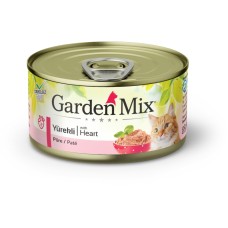 Gardenmix Kıyılmış Yürekli Tahılsız Konserve Kedi Maması 85g Gardenmix Kıyılmış Yürekli Tahılsız Konserve Kedi Maması 85g