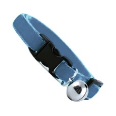 Kedi Boyun Tasması Kadife Dokulu Çanlı 1*30 cm Açık Lacivert Kedi Boyun Tasması Kadife Dokulu Çanlı 1*30 cm Açık Lacivert