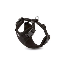 Doggie Havalı Ped Dokuma Köpek Göğüs Tasması 40/45 cm Siyah