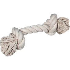 Flamingo 2 Düğümlü Bej İp L Köpek Oyuncağı 35cm