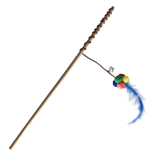 Ponponlu Tüylü Kedi Oltası Kedi Oyuncağı 40-50 cm Renkli Ponponlu Tüylü Kedi Oltası Kedi Oyuncağı 40-50 cm Renkli