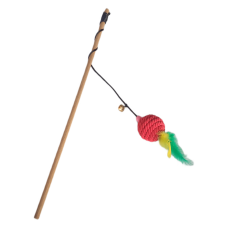 Tüylü Toplu Kedi Oltası Kedi Oyuncağı 40-55 cm Renkli Tüylü Toplu Kedi Oltası Kedi Oyuncağı 40-55 cm Renkli