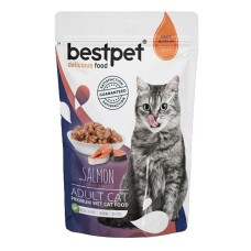 Best Pet Pouch Somonlu Kedi Konservesi 85gr Best Pet Pouch Somonlu Kedi Konservesi 85gr