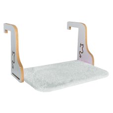 Ahşap Kedi Kalorifer Peteği Radyatör Yatağı 32 cm x 50 cm Beyaz ( 15 kg )