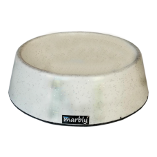 Marbly Beyaz Galaxy Mermerit Köpek Mama Su Kabı 700 ml Marbly Beyaz Galaxy Mermerit Köpek Mama Su Kabı 700 ml