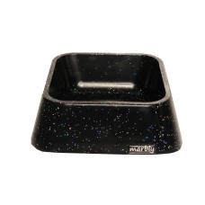 Marbly Siyah Galaxy Mermerit Köpek Mama Su Kabı 500 ml Marbly Siyah Galaxy Mermerit Köpek Mama Su Kabı 500 ml