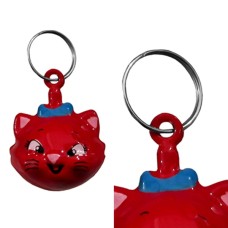 Doggie Büyük Kedi Kafası Şekilli Kedi Çanı 1 Adet 2-3,5 cm Kırmızı Doggie Büyük Kedi Kafası Şekilli Kedi Çanı 1 Adet 2-3,5 cm Kırmızı