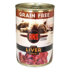 Ans Tahılsız Parça Ciğerli Kedi Konserve Mama 415 gr Ans Tahılsız Parça Ciğerli Kedi Konserve Mama 415 gr