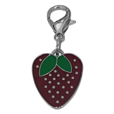 Eastland Kedi Köpek Tasma Süsü Çilek Desenli 2*2.5 cm Bordo