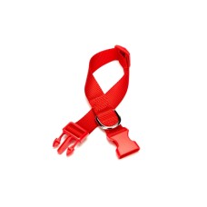 Doggie Dokuma Köpek Boyun Tasması 2 cm x 30-45 cm Kırmızı 25 kg