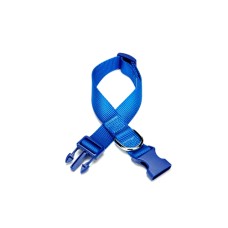 Doggie Dokuma Köpek Boyun Tasması 1,5 cm x 25-40 cm Mavi 15 kg