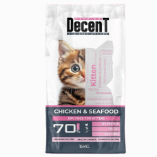 Decent Kitten Tavuklu ve Balıklı Yavru Kedi Maması 15 kg Decent Kitten Tavuklu ve Balıklı Yavru Kedi Maması 15 kg