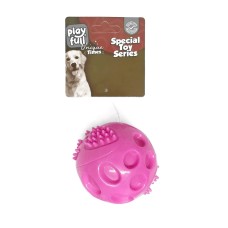 Playfull Plastik Renkli Sesli Top Köpek Oyuncağı 6 Cm Pembe Playfull Plastik Renkli Sesli Top Köpek Oyuncağı 6 Cm Pembe