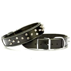 Doggie Ektsra Çivili Köpek Boyun Tasması 4x52-60 cm Siyah