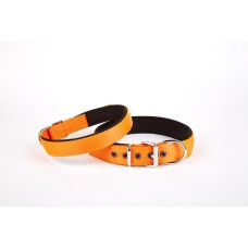 Doggie Softlu Dokuma Köpek Tasması 2,5 cm x 50 cm Turuncu