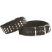 Doggie Konfor El Yapımı Çivili Köpek Boyun Tasması 5x50-60cm Siyah