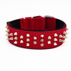 Doggie Konfor El Yapımı Çivili Köpek Boyun Tasması 5x50-60cm Kırmızı Doggie Konfor El Yapımı Çivili Köpek Boyun Tasması 5x50-60cm Kırmızı