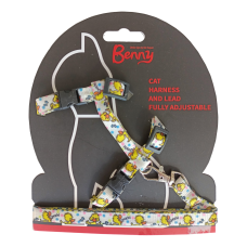 Markapet Duck Kedi Göğüs Tasması + Gezdirme Kayışı 110 cm Markapet Duck Kedi Göğüs Tasması + Gezdirme Kayışı 110 cm