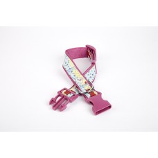 Doggie Pati Desenli Dokuma Köpek Boyun Tasması 3 cm x 36-60 cm Mor Doggie Pati Desenli Dokuma Köpek Boyun Tasması 3 cm x 36-60 cm Mor