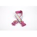 Doggie Pati Desenli Dokuma Köpek Boyun Tasması 3 cm x 36-60 cm Mor